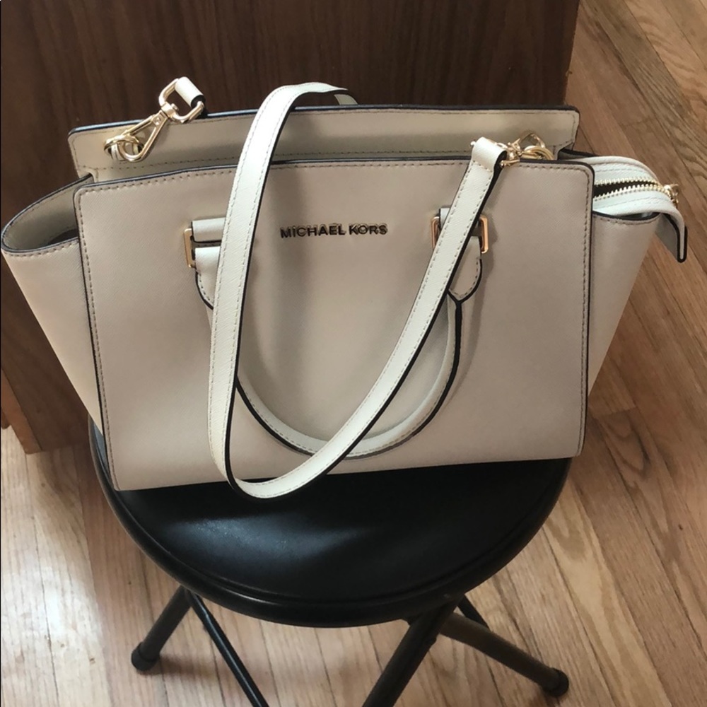 Michael Kors Saffiano Leather Satchel - Picture 3 of 3